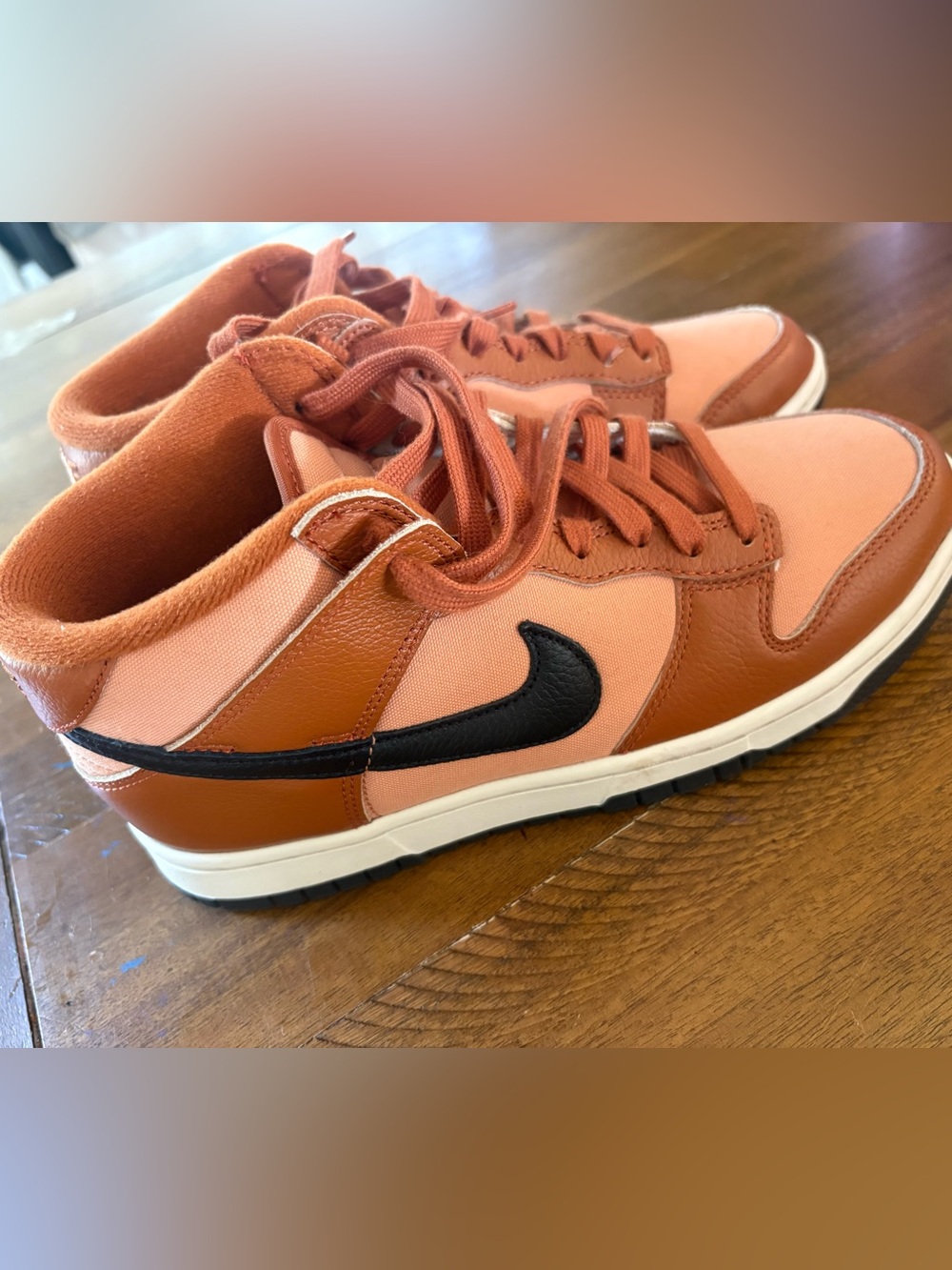 Like NEW. Mens Nike Dunk Mid Amber Brown 7.5